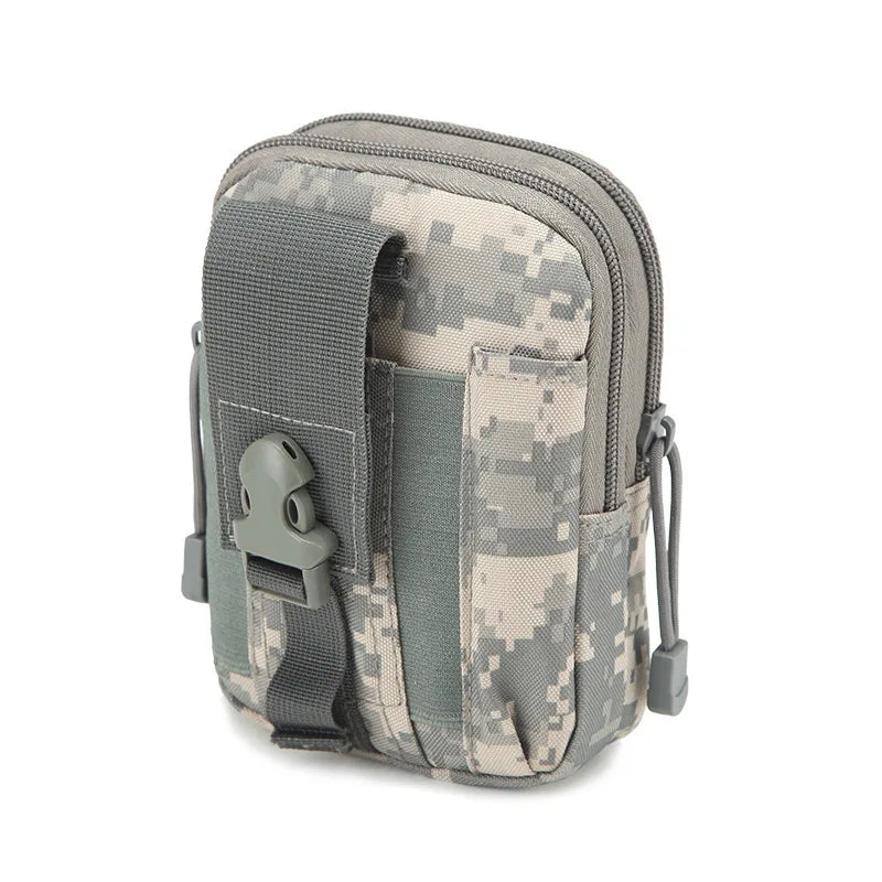Molle Pouch Belt Waist Pack Men Small Pocket Survival Tool Bag for Running Travel Camping Hunting Airsoft Pi-Mart