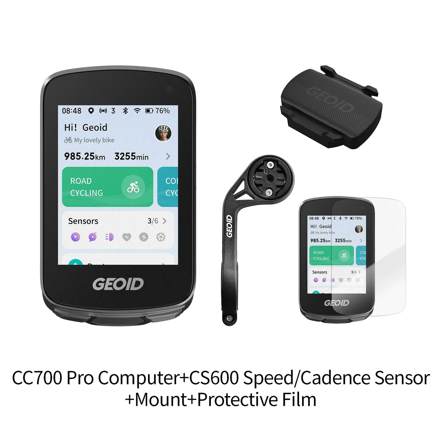 GEOID CC700 Pro Bicycle Computer 2.8-Inch Touchscreen GPS Bike Speedometer with Map Navigation for Cycling Odometer Pi-Mart