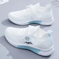 Summer Small White Shoes for Women's Casual Flying Knitted Shoes Comfortable Soft Sole Breathable Running Students' Shoes NovaCart
