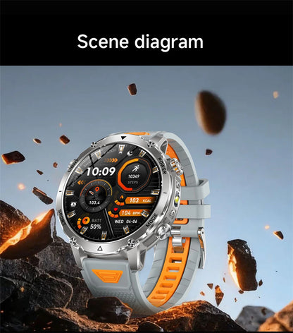2026 New GPS Smart Watch For Men 1400mAh Battery Outdoor Sports Compass Watches Bluetooth Call IP68 Waterproof Smartwatch gift NovaCart