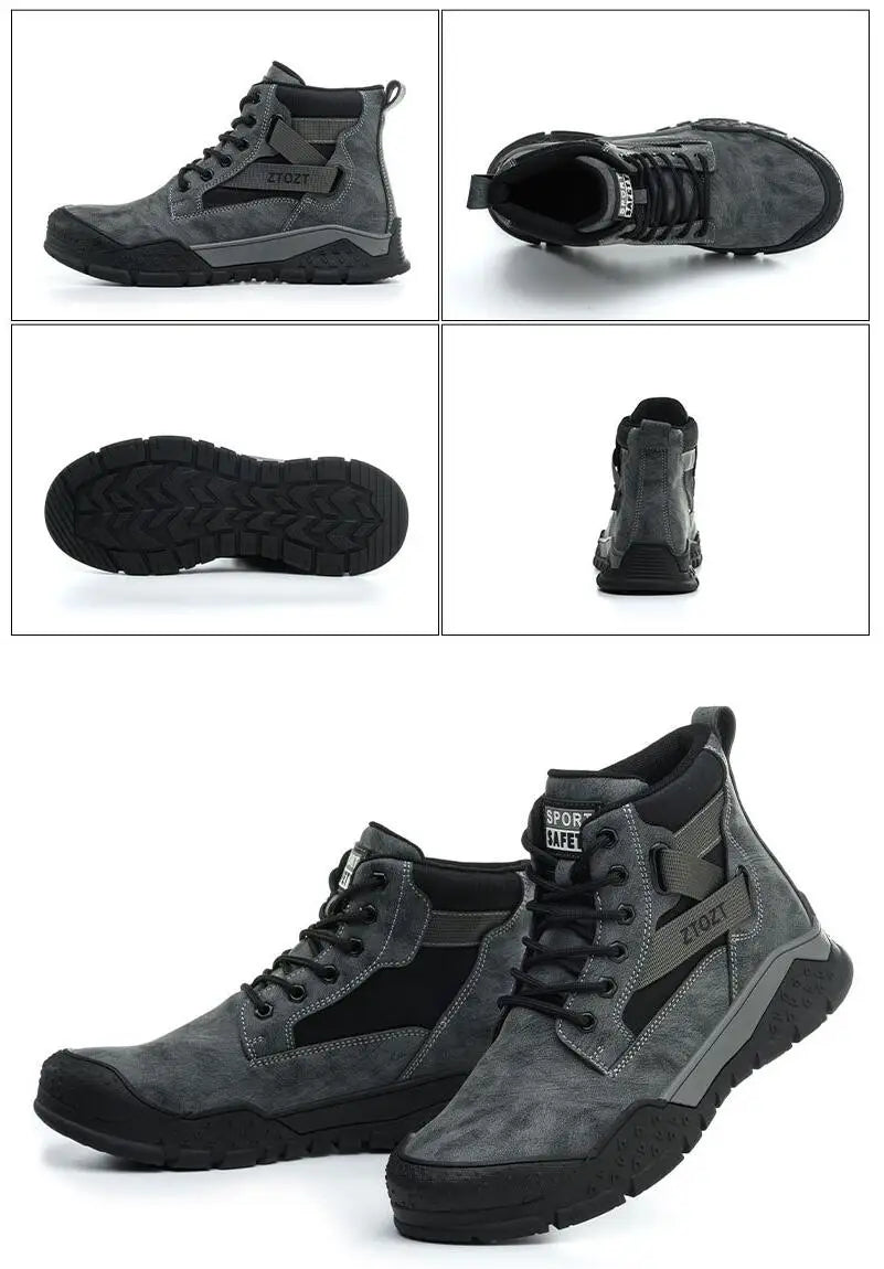 Safety protective shoes  thick-soled fashion breathable non-slip non-tired feet work shoes anti-smash anti-stabbing safety shoes NovaCart