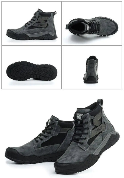 Safety protective shoes  thick-soled fashion breathable non-slip non-tired feet work shoes anti-smash anti-stabbing safety shoes NovaCart