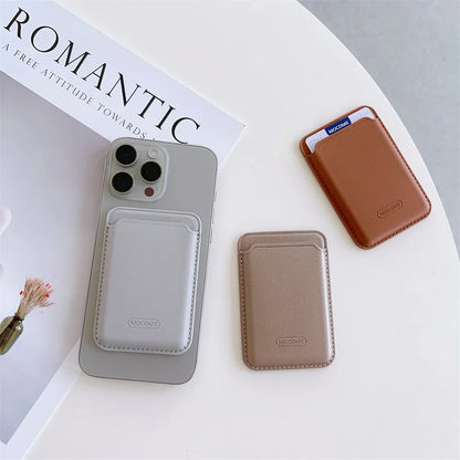 MagSafe Leather Wallet Card Holder for iPhone  Galaxy