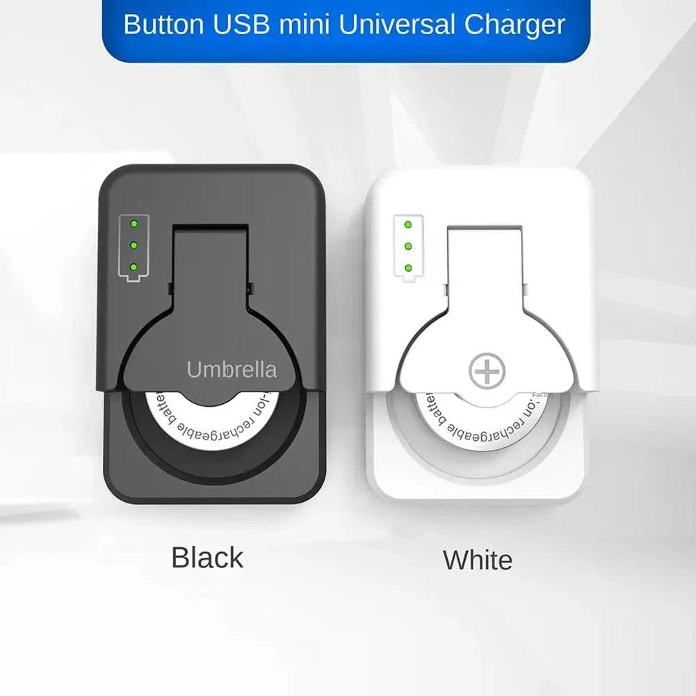 Button Battery Charger With LED Indicator Portable Charger Universal For LIR2016 LIR2025 LIR2032 Accessories Pi-Mart
