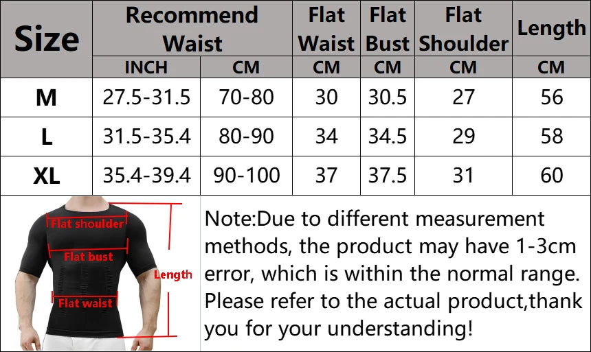 Men's Slimming Body Shapewear Posture Vest Tummy Abdomen Trimmer Compression Body Modeling Fat Burning Chest Tummy Shirts Corset NovaCart