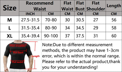 Men's Slimming Body Shapewear Posture Vest Tummy Abdomen Trimmer Compression Body Modeling Fat Burning Chest Tummy Shirts Corset NovaCart