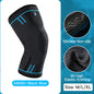 1 Pc Elastic Breathable Compression Knee Support Sleeve for Basketball Running Cycling Pi-Mart