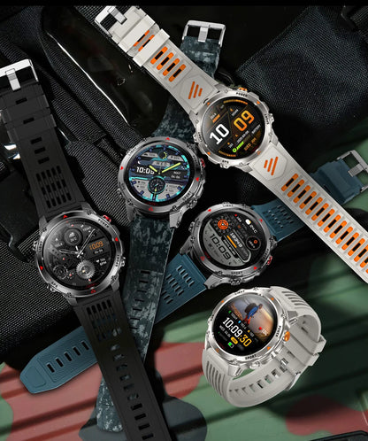 2026 New T-Rex3 Pro 1100mAh Battery Smart Watch GPS path 5ATM Waterproof Sports Run tracker Outdoors Compass Military Smartwatch NovaCart