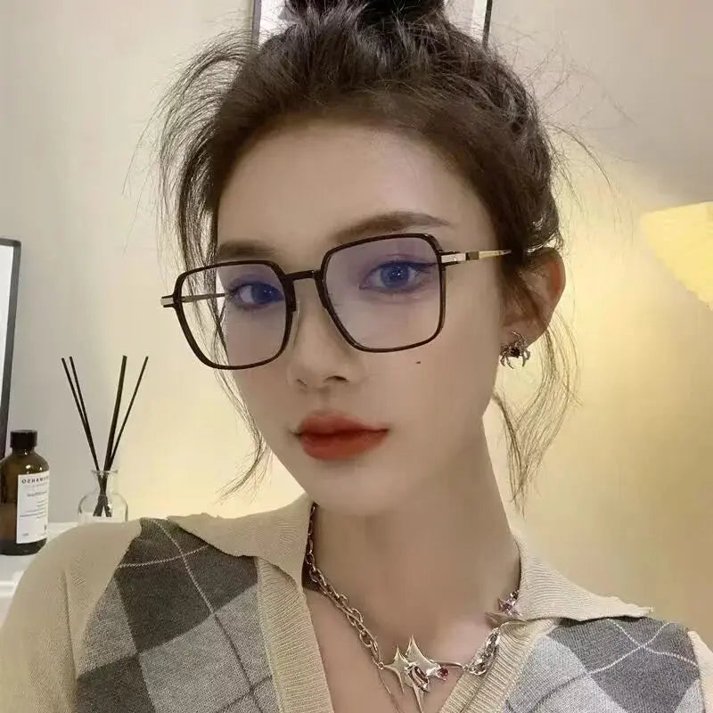 Photochromic Anti Radiation Glasses Metal Eyeglass For Woman Men NovaCart