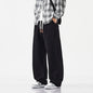 HIQOR High Quality 100% Cotton Work Pants Men Casual Straight Trousers Y2K Man Plus Size Cargo Pants Fashion Solid Workout Pants NovaCart