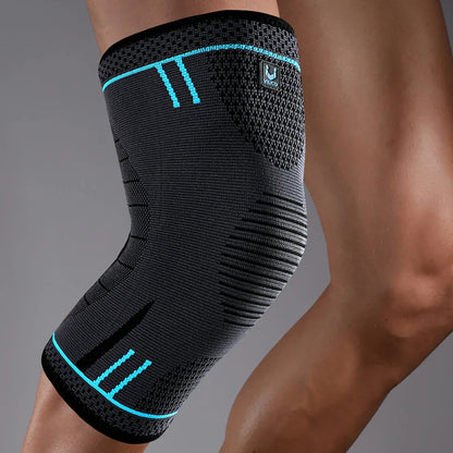 1 Pc Elastic Breathable Compression Knee Support Sleeve for Basketball Running Cycling Pi-Mart