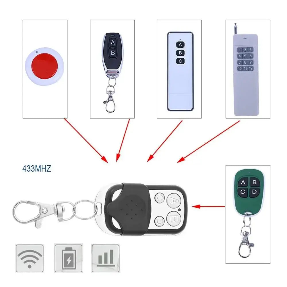 433mhz Remote control RF Clone Wireless remote control for garage door remote control water pump electric gate control Pi-Mart