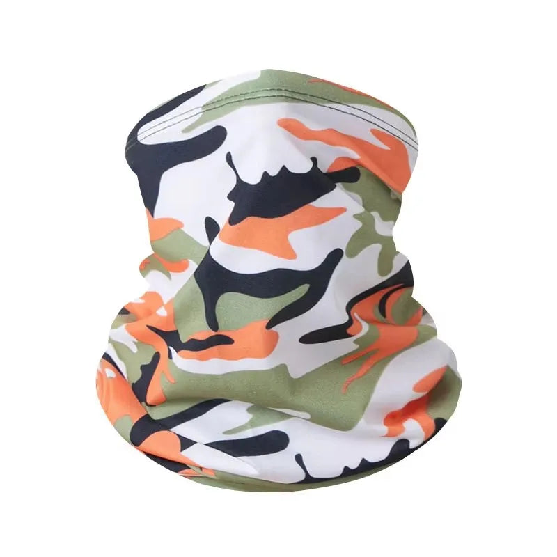 LOOGDEEL Sun Protection Bib Spring and Summer Motorcycle Neck Cover Sports Magic Bandana Riding Mask Full Face Outdoor Ice Silk Pi-Mart