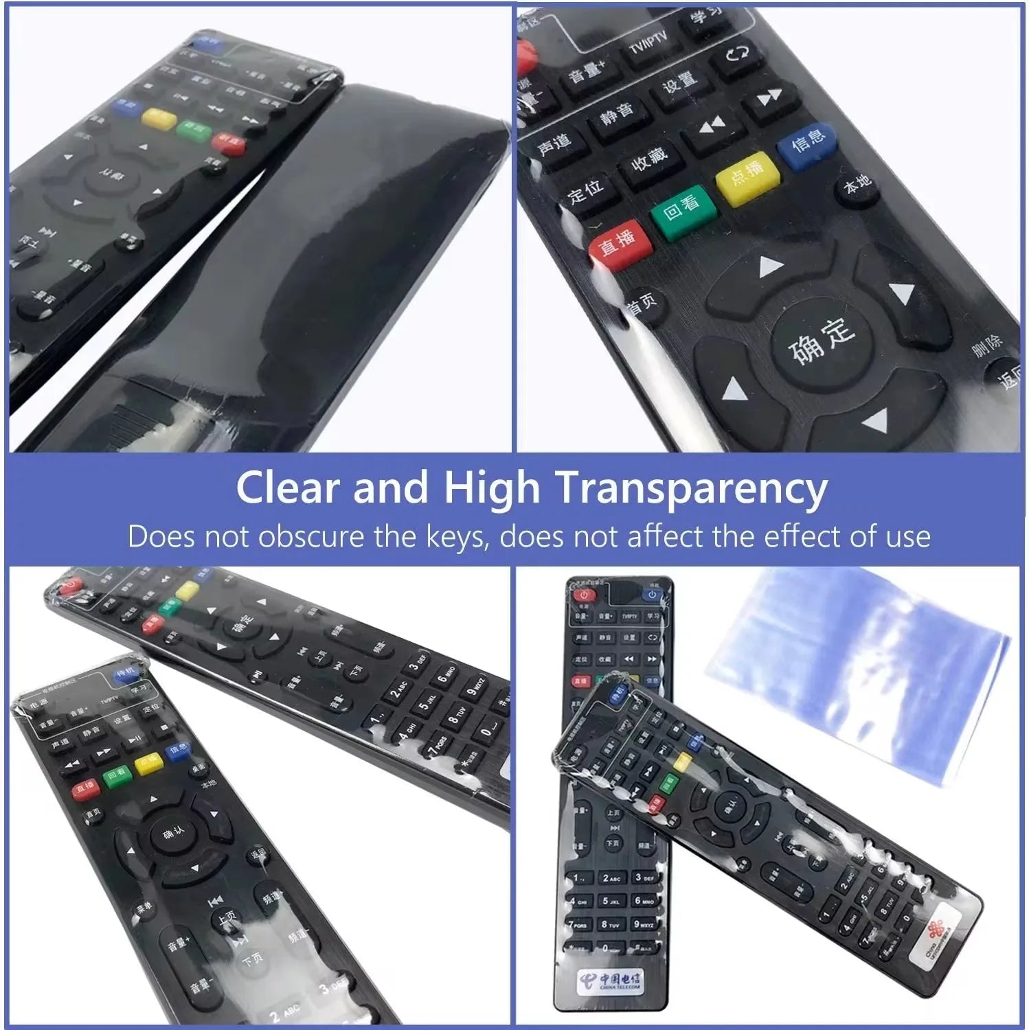 1/5/10/20Pcs Transparent Shrink Film Bag Anti-Dust Protective Case Cover for Tv Air Conditioner Remote Control Shrink Plastic Pi-Mart
