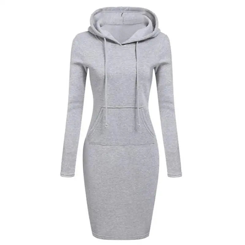 Ladies Dress Autumn Women Hooded Dresses Hoodies Women Sweatshirts Women Hoodies Dress Tops Ladies Clothing NovaCart