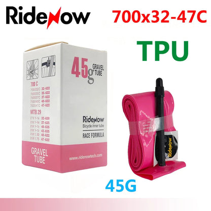 RideNow TPU Bike Inner Tube 700C 700x18 23 25 28 32 35 37 40 47C Road Bicycle Tire MTB Bike Camera 29x1.5 1.75 1.9 pneu aro Pi-Mart