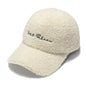 Lamb Wool Baseball Cap — Korean Style Plush Winter Sun Hat for Women FitiqueFit