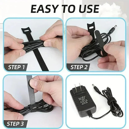 50PCS Cable Organizer Cable Management Cable Winder Tape Protector for Wire Ties Phone Accessories Organizador Cables Orginazer Pi-Mart
