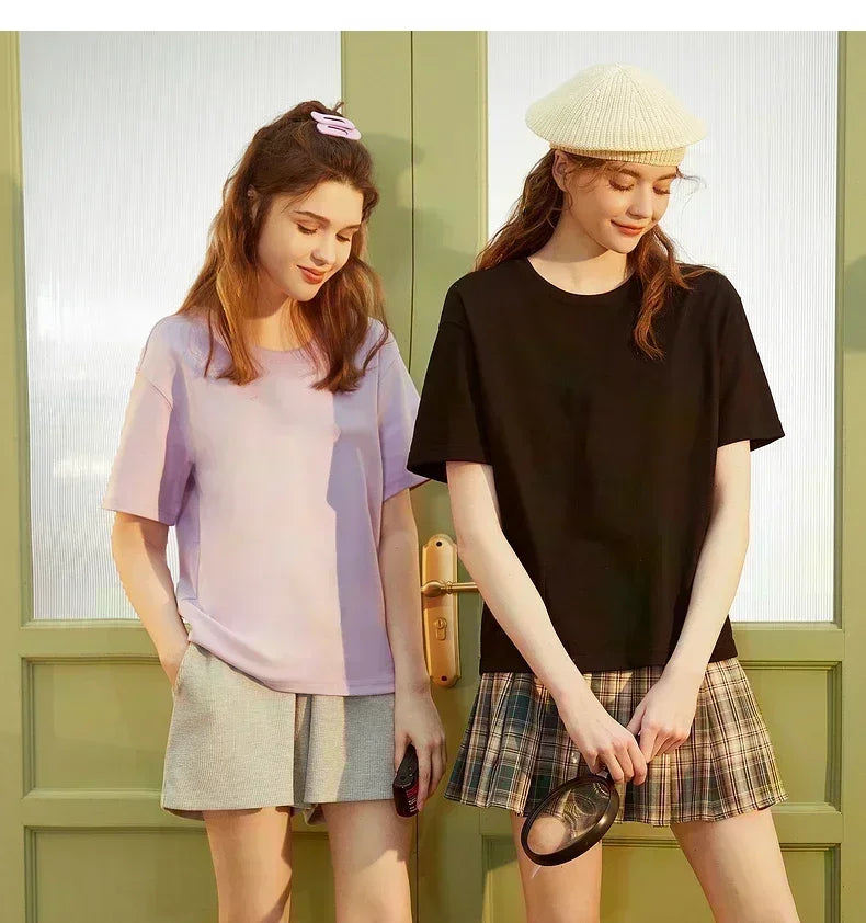 LZJSHOP2025gicechy Loose Summer Casual Light Luxury Short Sleeve Top New Round Neck Printed Same Style Letter Unisex T-Shirt NovaCart