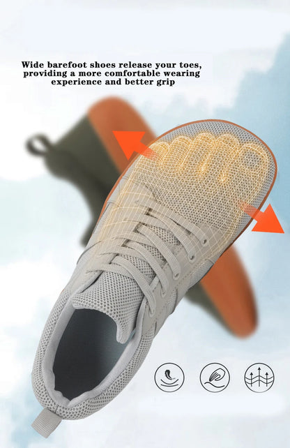 Wide-toed Shoes Men's Fashion Simple Casual Sports Shoes Barefoot Shoes Women's Jogging Shoes Walking Shoes NovaCart