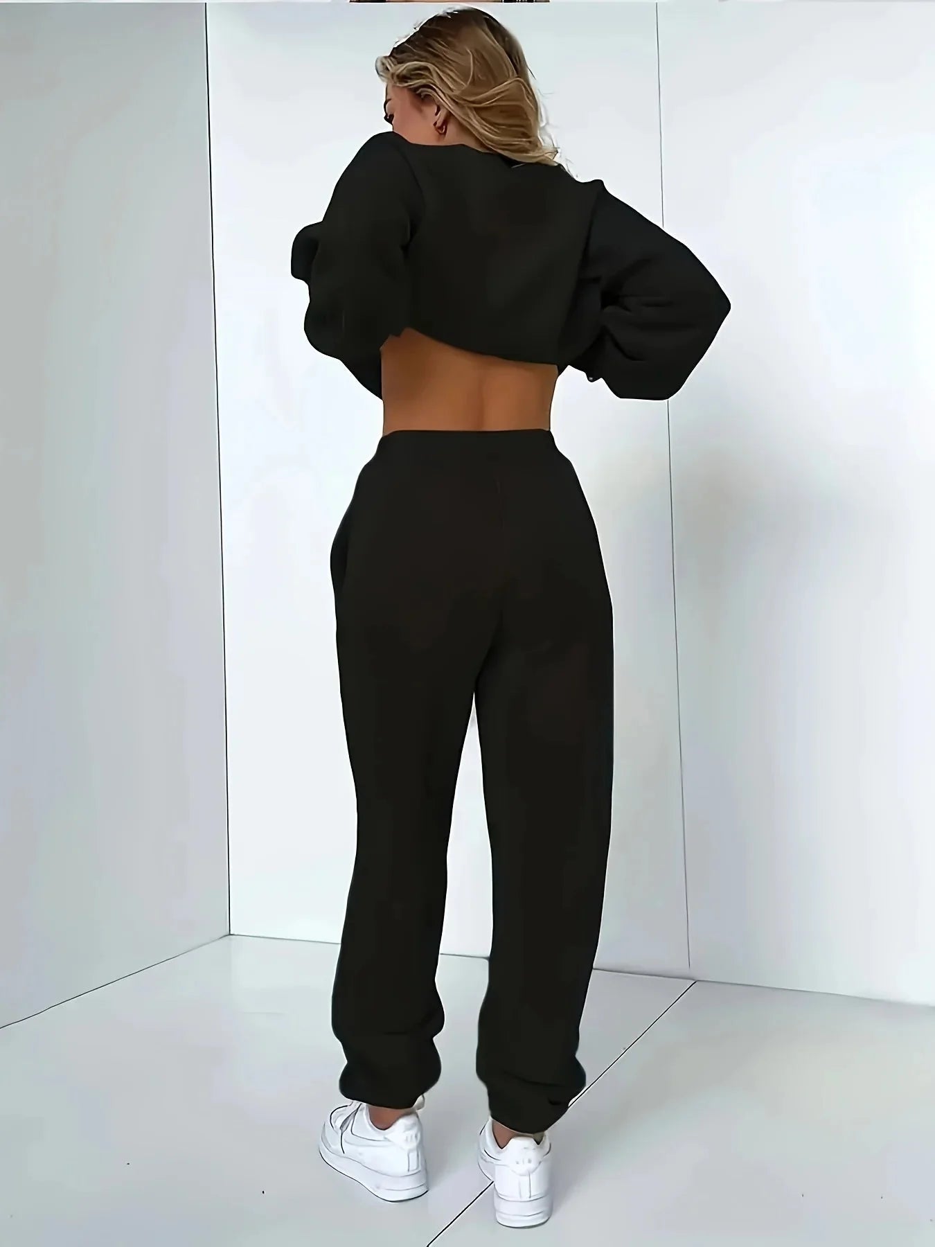 Women’s Plush Hoodie & Pants Sweater Set – Cozy Winter Tracksuit FitiqueFit