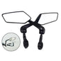 1/2PCS Bicycle Rearview Mirror 360 Degree Adjustable Rotatable Universal Cycling Handlebar Rear View Mirrors for MTB Road Bike Pi-Mart