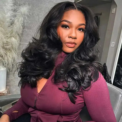 250% Glueless Wig Body Wave Human Hair Wigs Pre Cut 13x4 13x6 HD Lace Frontal Wigs Pre Plucked Curly Lace Front Human Hair Wigs NovaCart