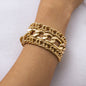 Hip Hop Thick Link Chain Bracelet Women's CCB Material
