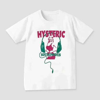 2025 Summer New High Quality HYSTERIC Printed Graphic T-shirts Men and Women Short Sleeved High Quality T-shirts Street Wear NovaCart