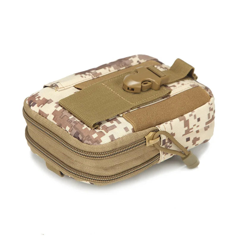 Molle Pouch Belt Waist Pack Men Small Pocket Survival Tool Bag for Running Travel Camping Hunting Airsoft Pi-Mart