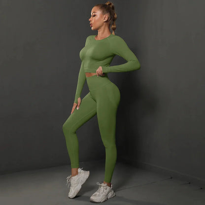 Women's Seamless Long Sleeve Yoga Top FitiqueFit