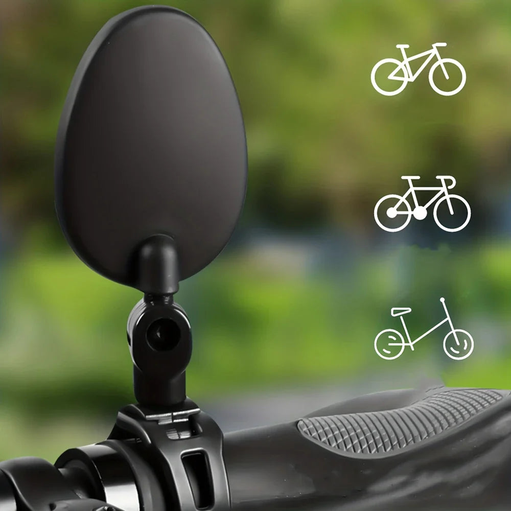 1/2PCS Bicycle Rearview Mirror 360 Degree Adjustable Rotatable Universal Cycling Handlebar Rear View Mirrors for MTB Road Bike Pi-Mart