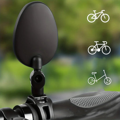 1/2PCS Bicycle Rearview Mirror 360 Degree Adjustable Rotatable Universal Cycling Handlebar Rear View Mirrors for MTB Road Bike Pi-Mart