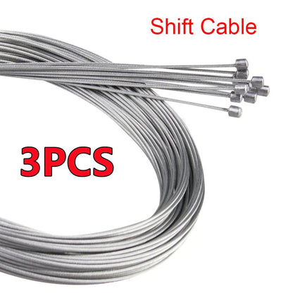 10/5/3/1PC 2M MTB Bicycle Brake Line Bicycle Speed Line Fixed Gear Shifter Gear Brake Cable Set Core Inner Wire MTB Road Bike Pi-Mart