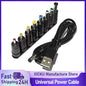 Universal Power Cable USB to DC 5.5 * 2.1mm Jack 5V Charging Cord with 8 Selectable Connector Tips for CCTV Cameras TV Box Pi-Mart