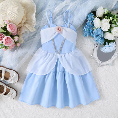2025 Summer Children's Casual Skirt Princess Costume Moana Girls Dress Princess Cosplay Clothing Girls Carnival Costume Outdoor NovaCart