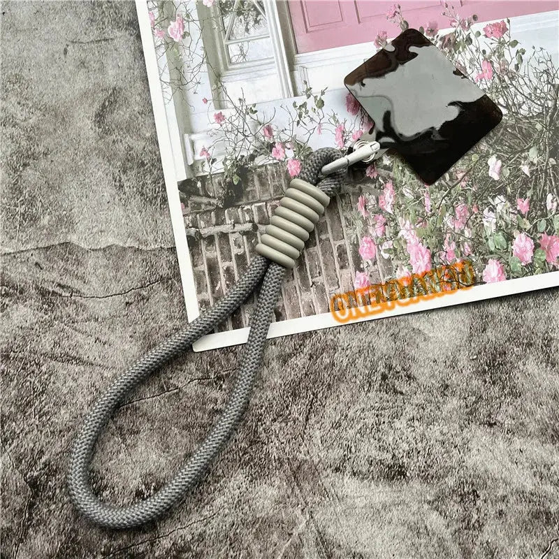 Wrist Strap for Phone Contrasting Colors Lanyard Keys Metal Keyring Accessories With Patch Cellphone Charm Luxury Hand Strap NovaCart