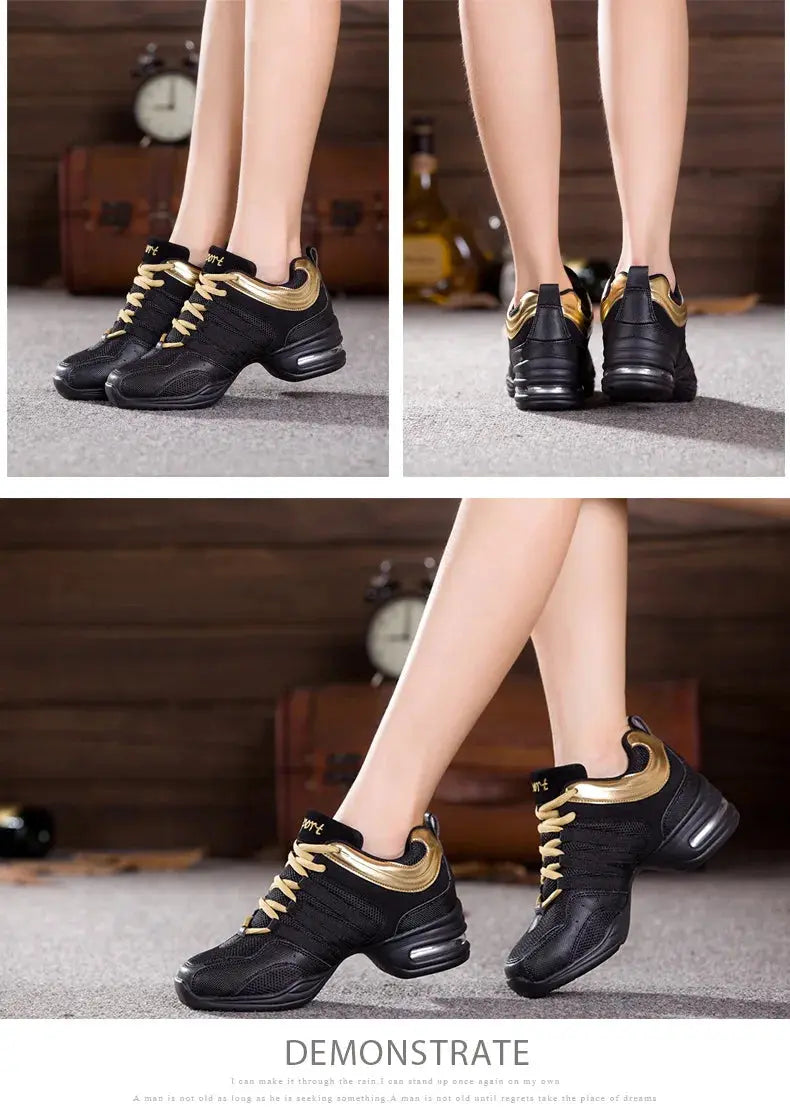 Women's Dance Shoes Soft Outsole Woman Breath Jazz Hip Hop Shoes Sports Sneakers Ladies Girl's Modern Jazz Dancing Shoes for Men NovaCart