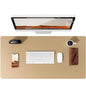 Large Mouse Pad,Office Desk Mat, Leather Desk Pad Protector, Non-Slip PU Leather Desk Blotter, Laptop Desk Pad Pi-Mart