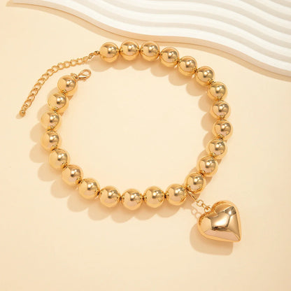 ball chain necklace Heart Pendant Choker Collar