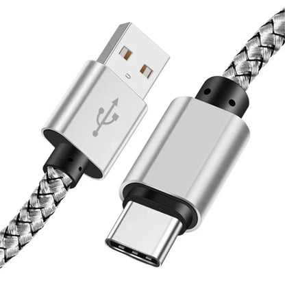 Nylon Data Cable Fast Charger USB A to Type C Charging Cable For Huawei Samsung   Android phone TypeC Charging Device 1M 2M 3M Pi-Mart