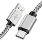 Nylon Data Cable Fast Charger USB A to Type C Charging Cable For Huawei Samsung   Android phone TypeC Charging Device 1M 2M 3M Pi-Mart