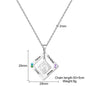 customized photos with birthstone Colorful 12 Birthstone Pendant Necklaces