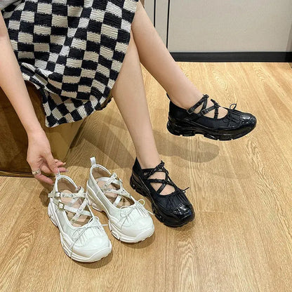 Design Summer New Round Toe Women Flats Fashion Loafers Shallow Mary Jane Shoes Soft Casual Ballet Shoes Slingback Shoes NovaCart