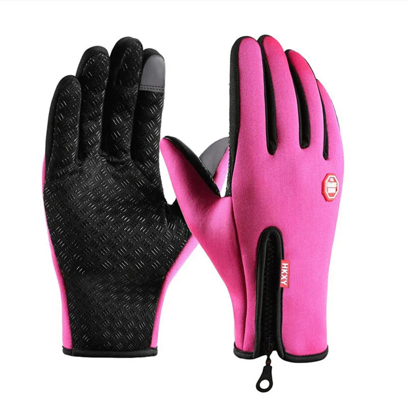 Winter Men's And Women's Warm Gloves, Waterproof And Skin Friendly Touch Screen, Suitable For Cycling And Skiing Pi-Mart