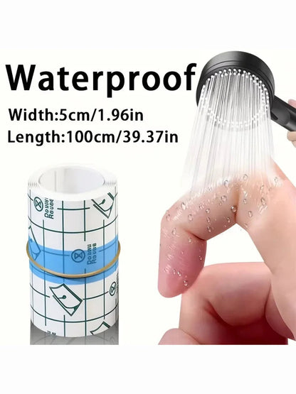 1 Roll Transparent Self-adhesive Tape Pu Material Bandage Portable Finger Protector Anti-friction Sticker For Bathing Daily Use Pi-Mart