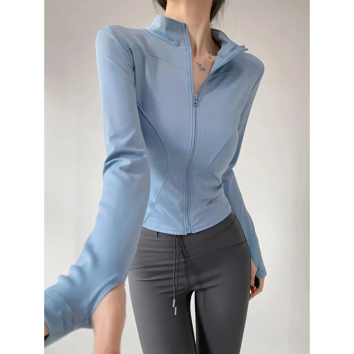 Sun Quick-Drying Zip-Up Sports Jacket Women S-3XL FitiqueFit