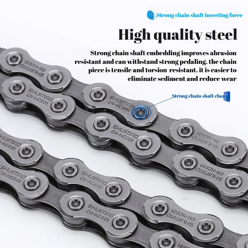 6/8/9/10/11Speed Bicycle Chain High Alloy Steel for Road Mountain MTB Bike Drivetrain Components Accessories Cycling Enthusiasts Pi-Mart