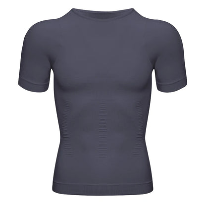 Mens Compression Shirt Undershirt Slimming Tank Top Workout Vest Abs Abdomen Slim Body Shaper NovaCart