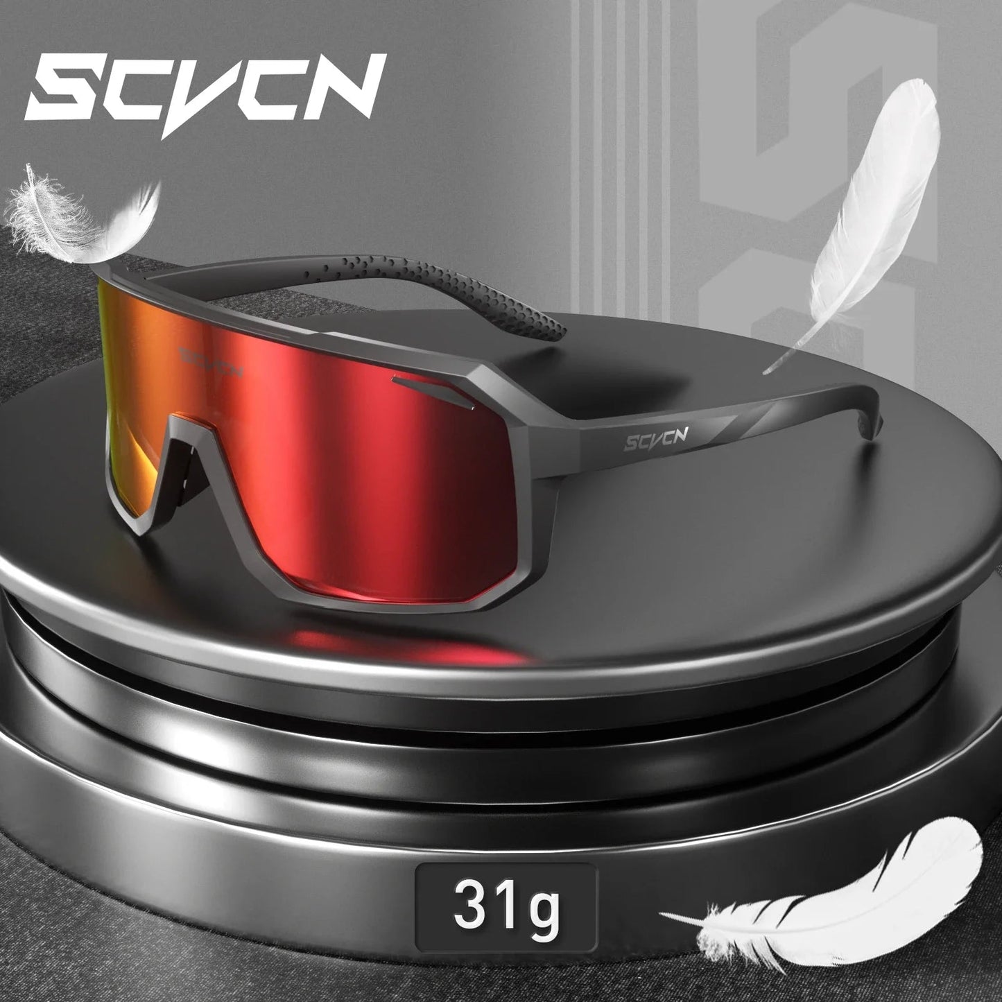 SCVCN Men bicycle Cycling Sunglasses Woman MTB road bike Driving Goggles Outdoor Sports running Glasses UV400 Hiking Eyewear Pi-Mart